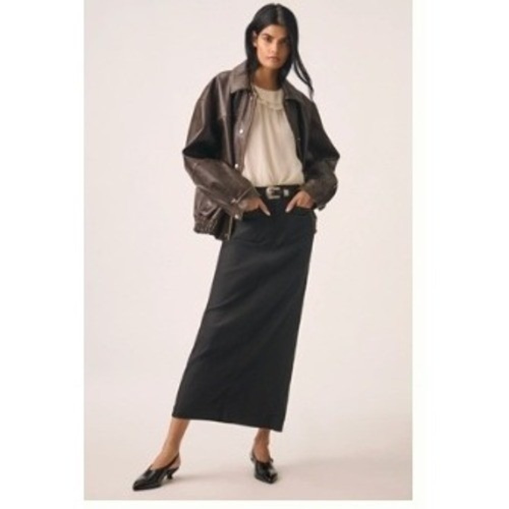 NWT Anthropologie Maxi Cargo Utility Skirt Sz Medium